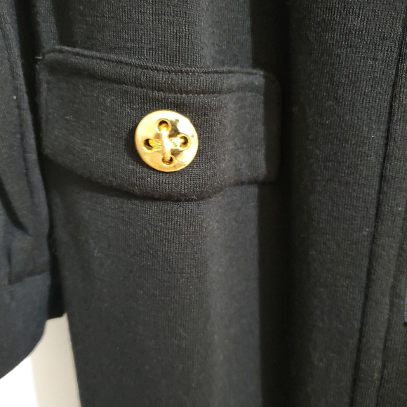 Talbots Merino Wool Long Sweater Coat Black New Tags Front Pockets Fully Lined - Picture 3 of 10